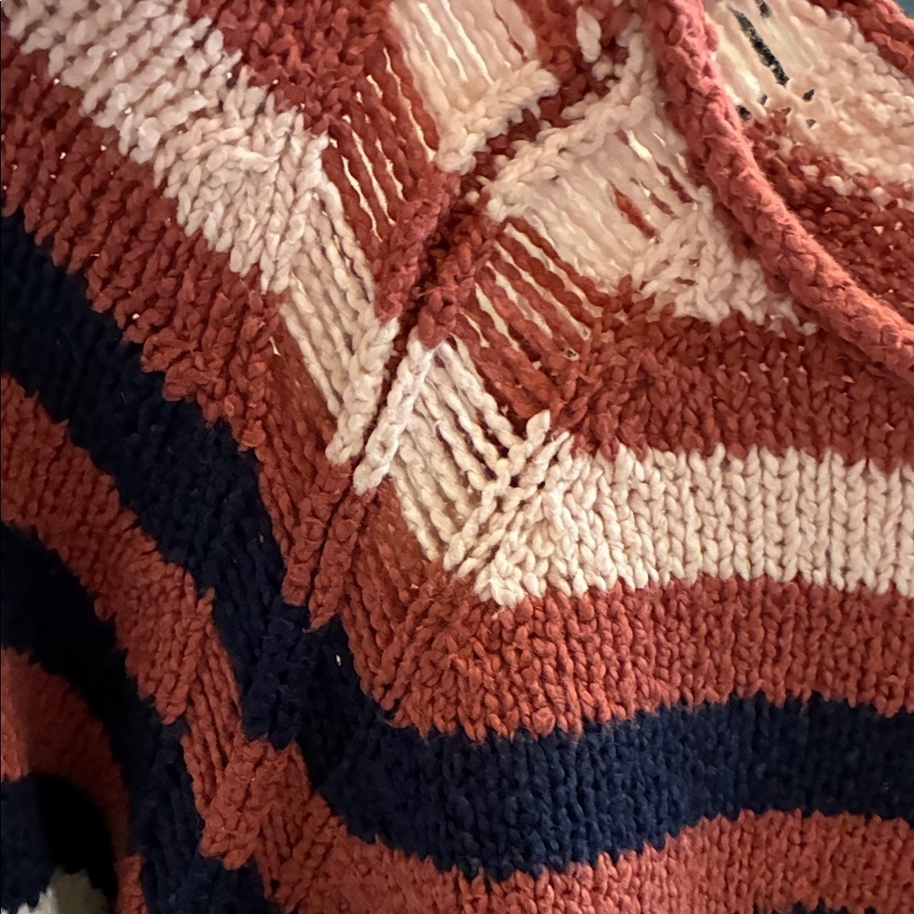 Moth Brown and Blue Striped Sweater - Picture 6 of 6